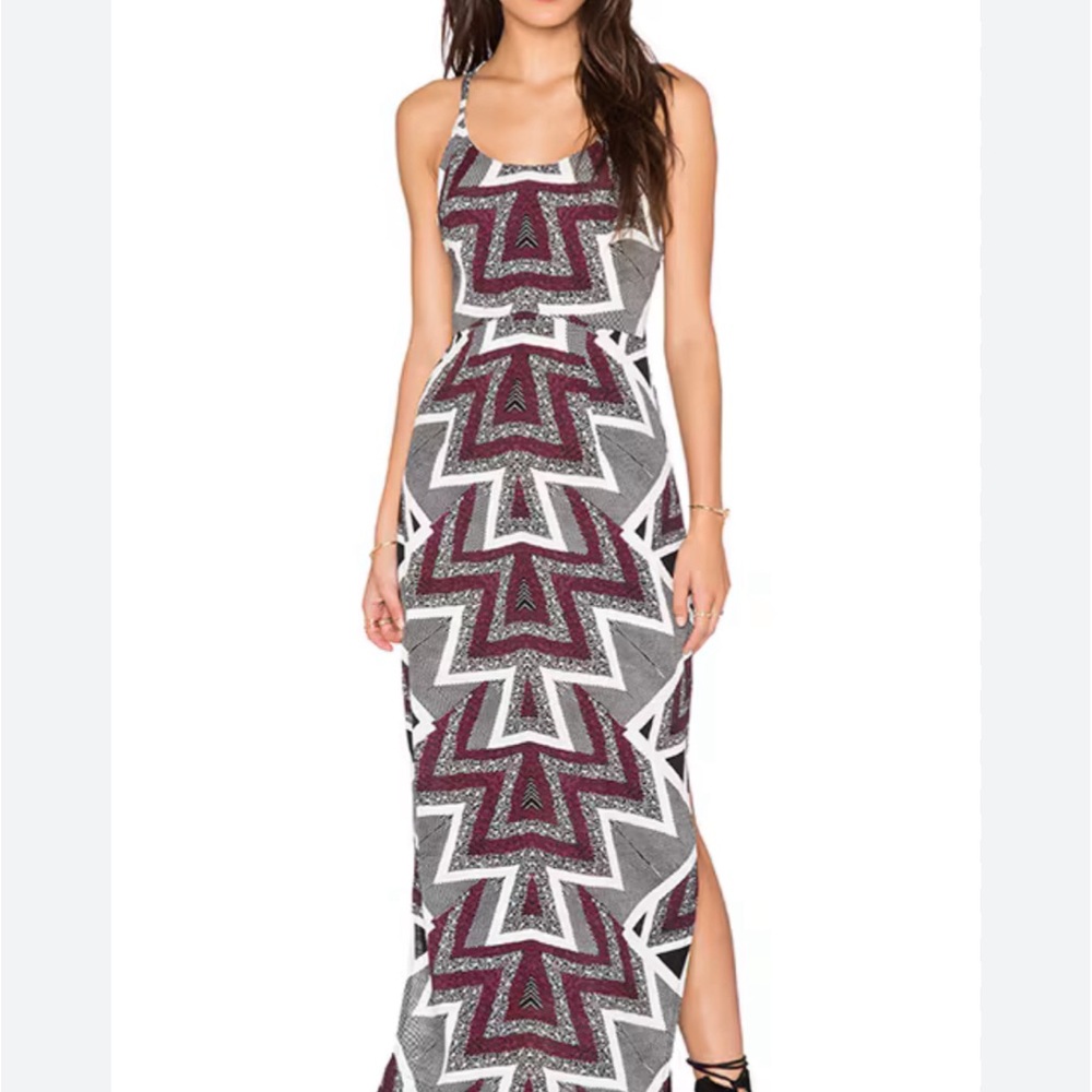 Free people- serves you right printer maxi dress. Size 2. New with tags.